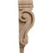 Ekena Millwork 3"W x 1 3/4"D x 6"H Extra Small Traditional Pilaster Wood Corbel, Mahogany CORW03X02X06PTGM - alternate 3